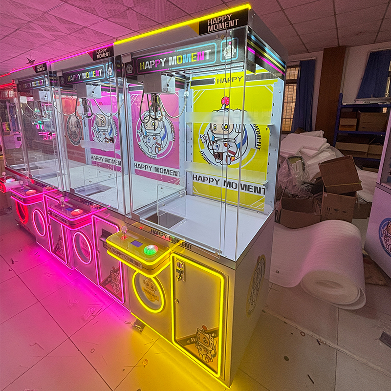 Arcade Claw Machine Prize Grabber Toy Vending Game Cabinet LED Light Catcher Coin Operated Amusement Equipment for Shopping Mall