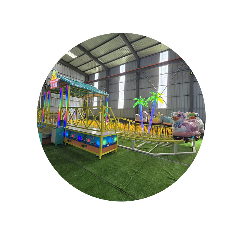 Chicken Run Amusement Equipment Track Train Alloy Material Henan Direct Supply Pulley Fashionable