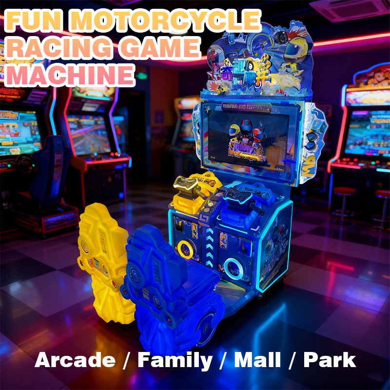 Fun Motorcycle Racing Game Arcade Machine for Kids – Dual Player