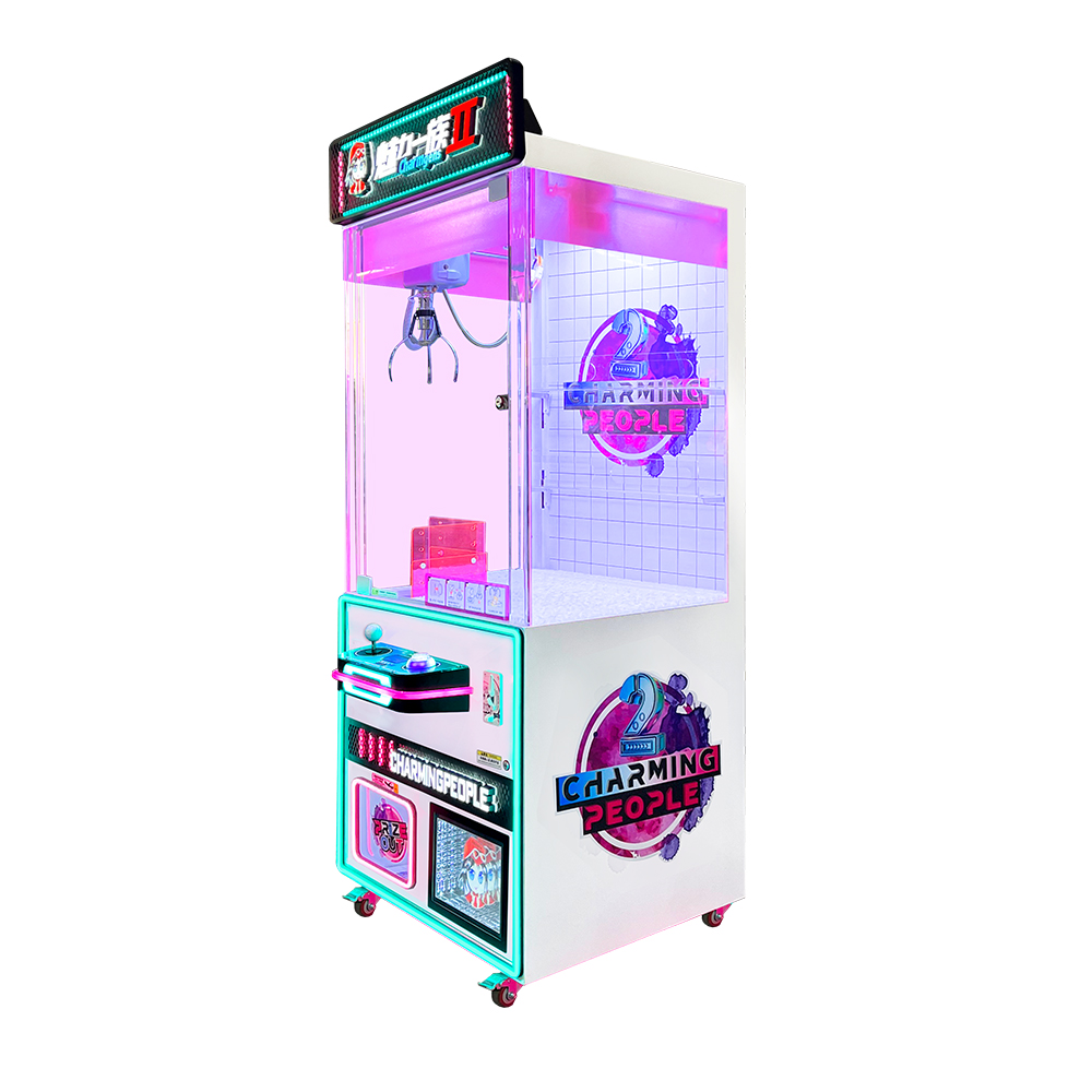 Charming People II LED Claw Machine – Colorful Arcade Crane Game for Plush Toys & Prizes