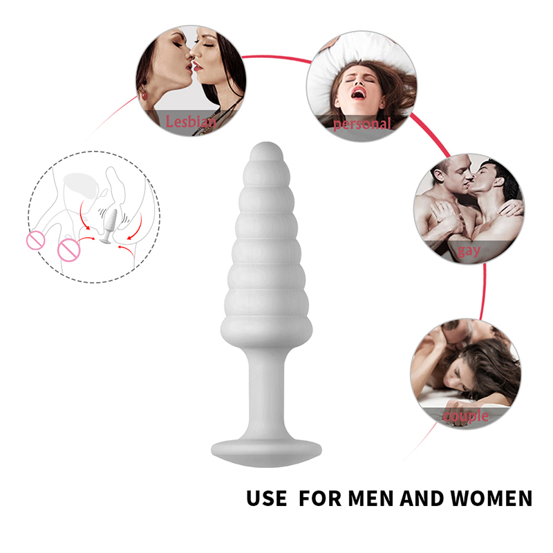 Plug Anal Ajustable de Silicona para Estimulación del Punto G y Placer Anal – Juguete Erótico para Adultos