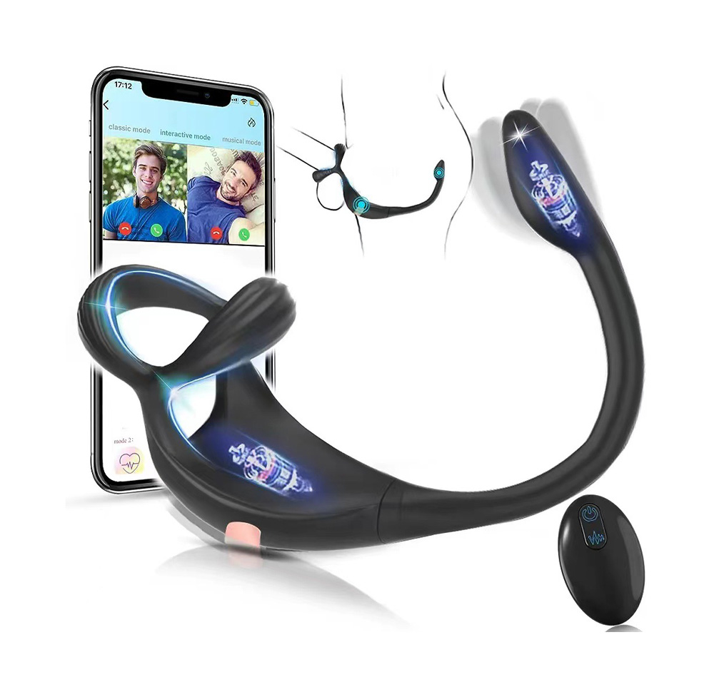 Anillo Escorpión con Plug Anal para Parejas – Vibrador de Doble Motor, Recargable y Resistente al Agua