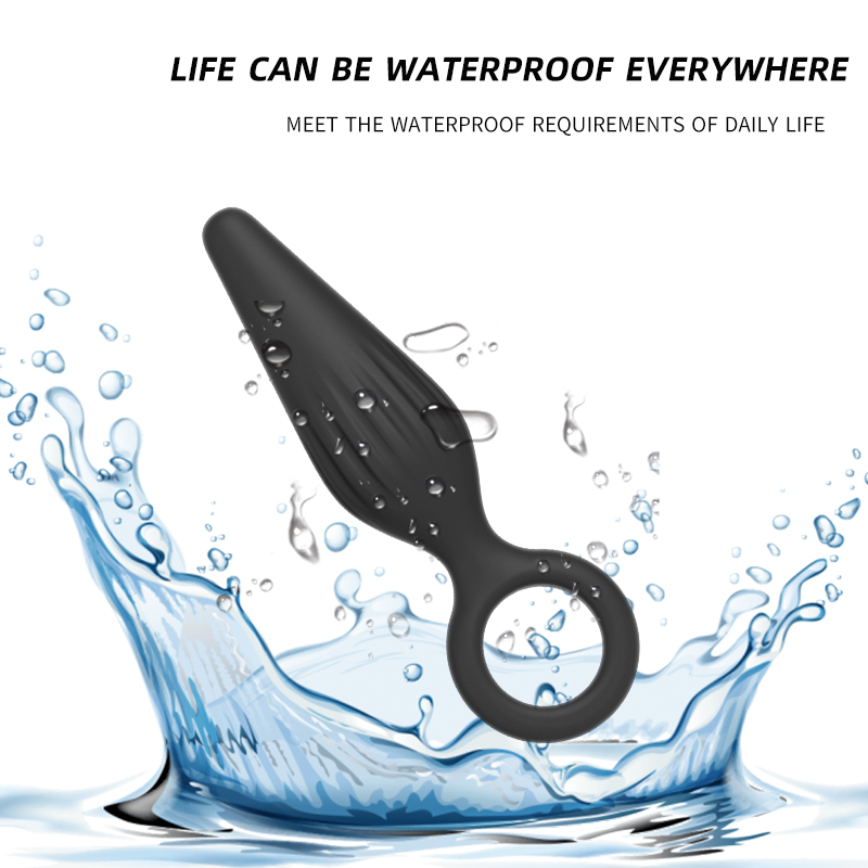 Set de Plugs Anales de Silicona para Principiantes – Masajeador Erótico Pequeño, Impermeable IPX7