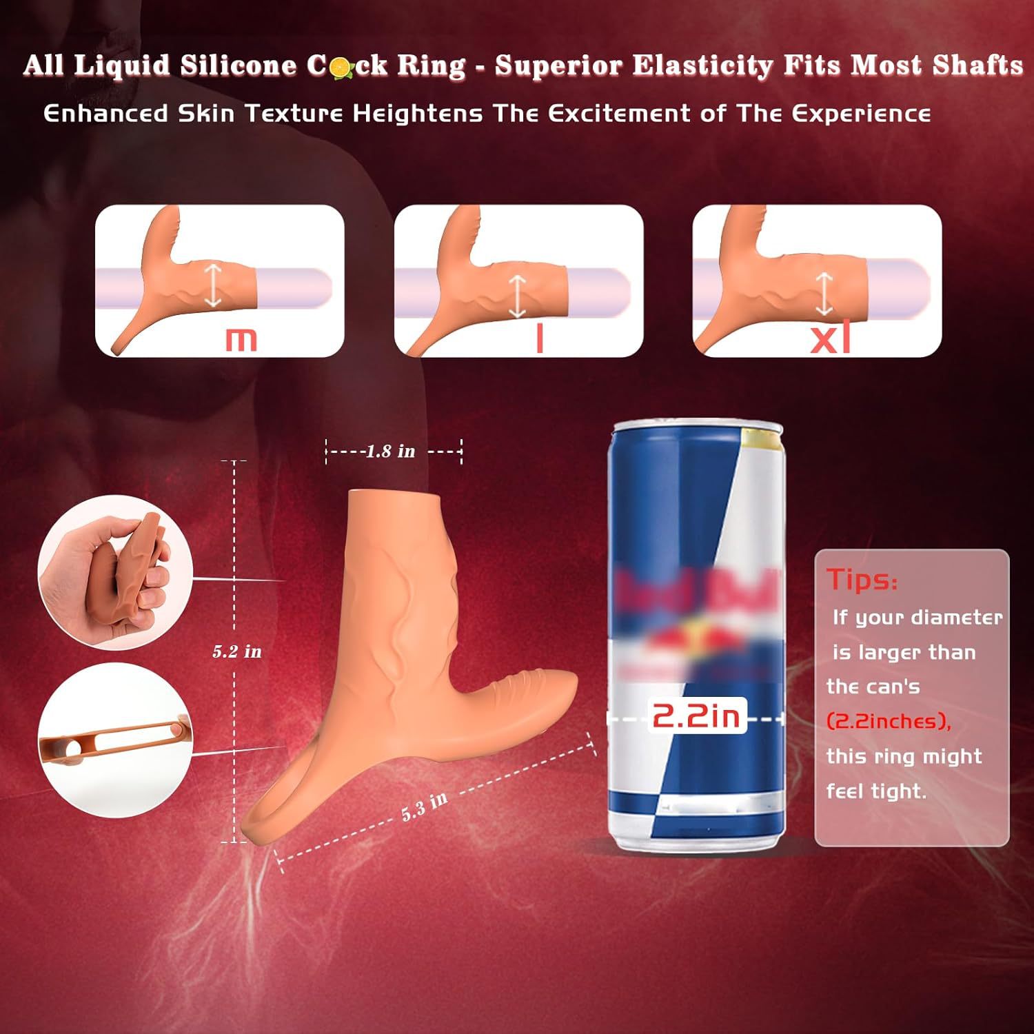 Anillo Vibrador con Control Remoto para Parejas – Doble Estimulación, Retraso y Resistencia, Silicona de Grado Alimenticio, Recargable