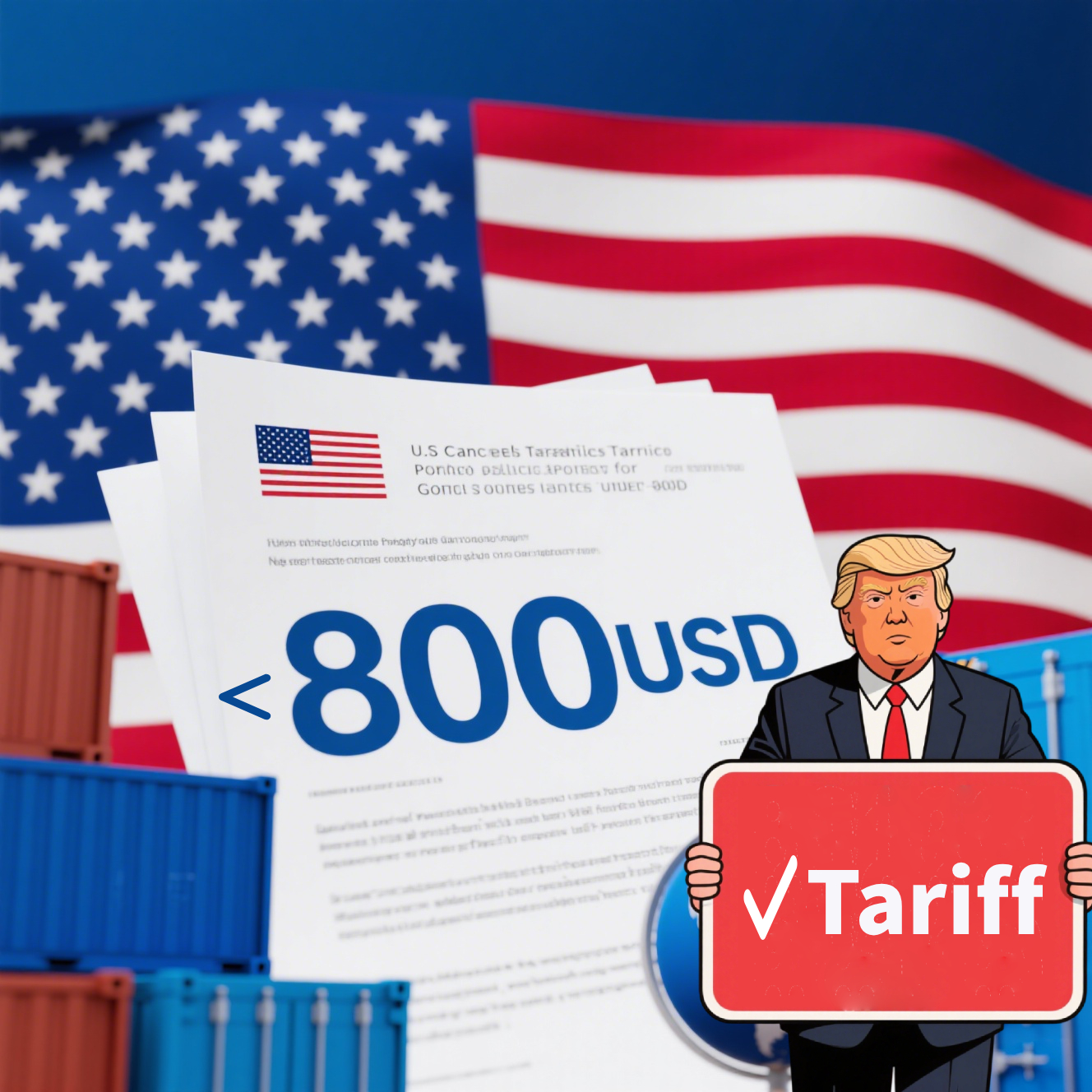 U.S. Cancels Tariff Exemption for Low-Value Goods
