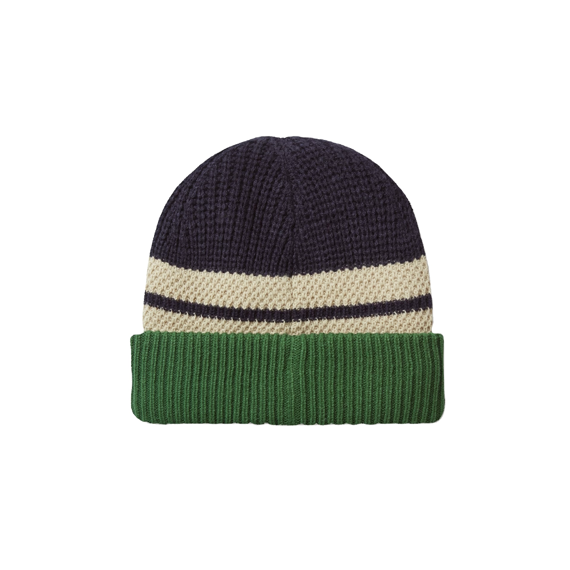 Custom Acrylic Striped Knit Beanie, High Quality Cuffed Winter Hat for Men Women