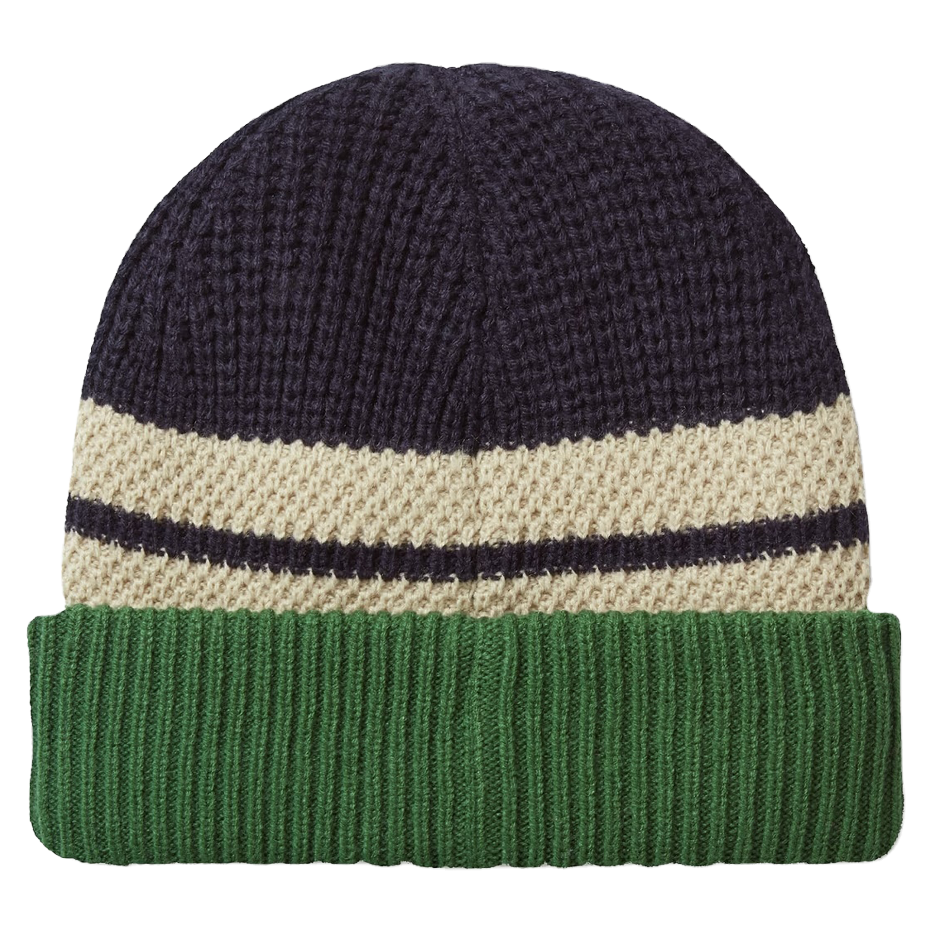 Custom Acrylic Striped Knit Beanie, High Quality Cuffed Winter Hat for Men Women