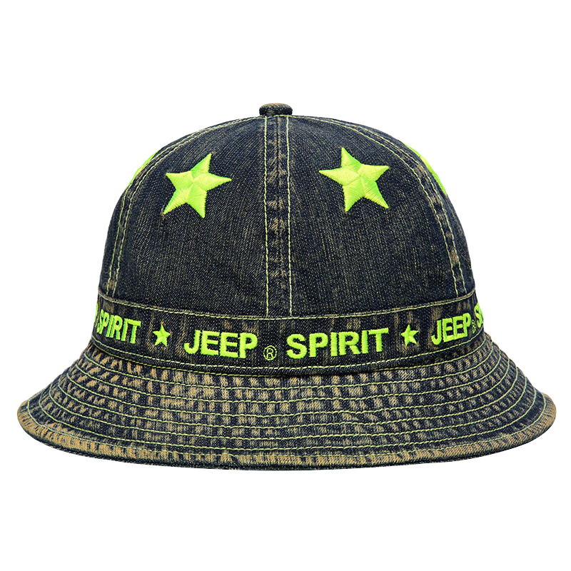 Unisex Custom Logo Cotton Bucket Hats Denim Summer Casual Embroidered Adjustable Cycling for Outdoor Sports Adult