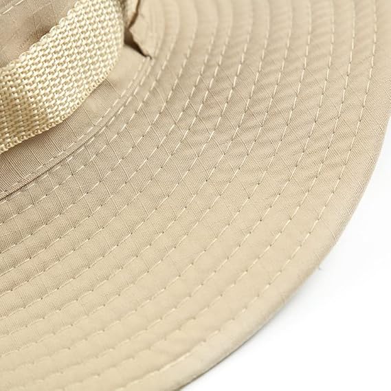 Summer Fishing Hat with Wide Brim for Sun protection and Casual Wear. Foldable Camouflage Hat for Outdoor Work with a Wide Brim