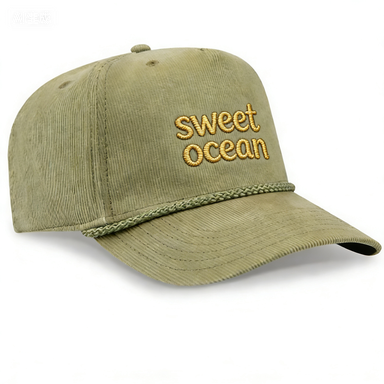 Customized Unisex Corduroy Trucker Hat - Personalized Embroidery Cap for Outfit Accessory
