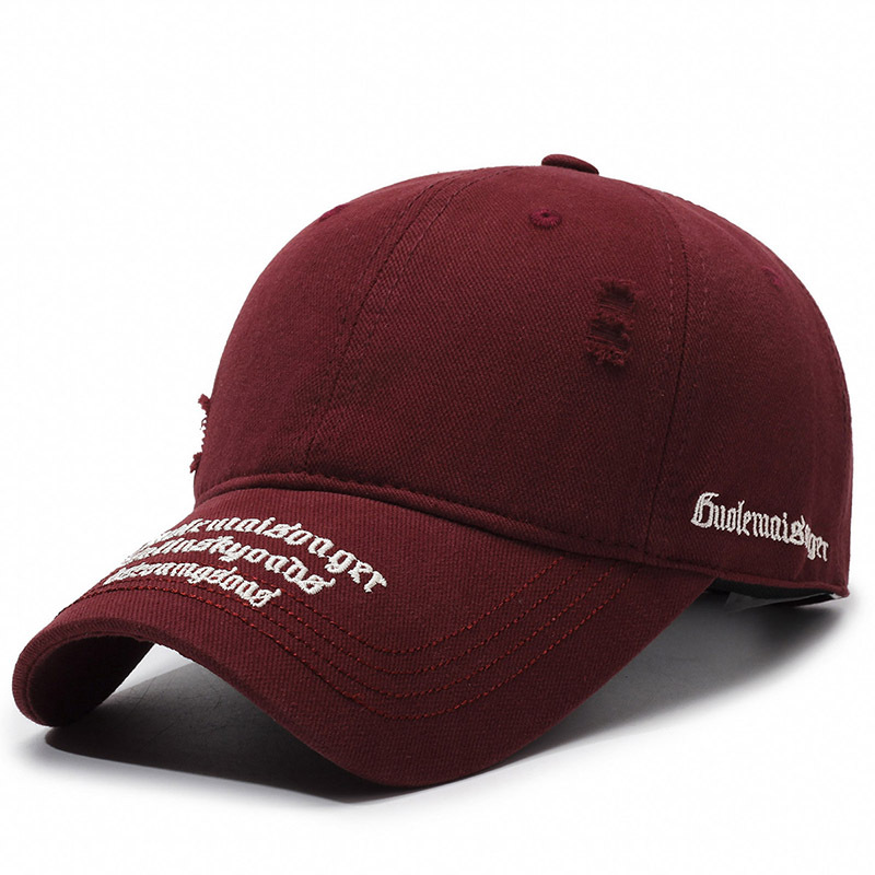 Fashionable Breathable Sun-protective 100% Cotton Baseball Cap Summer Vintage Embroidered Adjustable