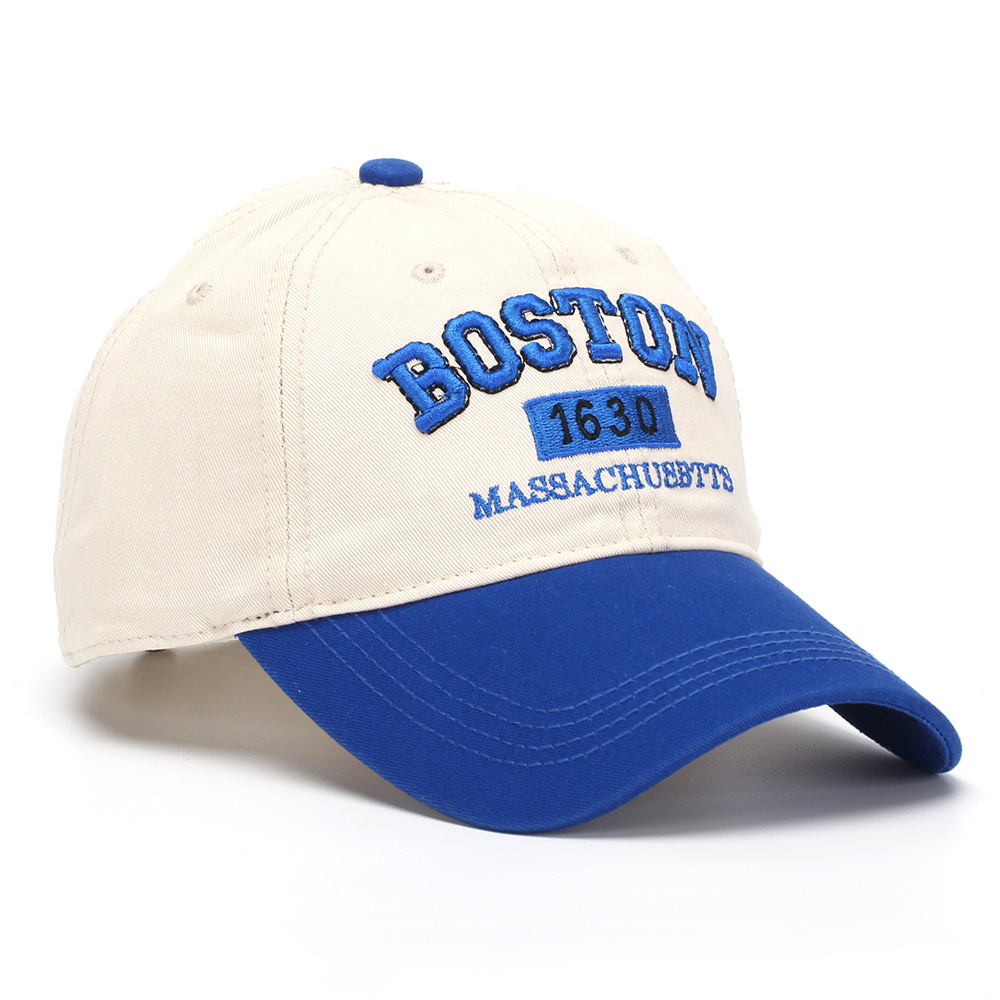 New Multi-color Letter Baseball Cap - American Retro Sun protection Hat