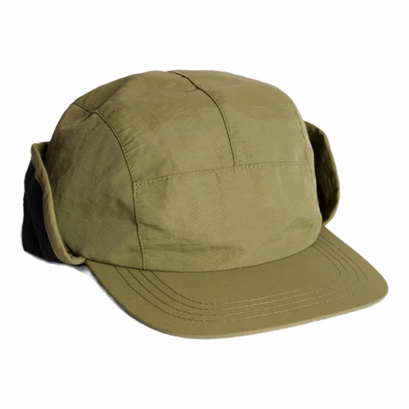 High-Quality New Arrival for Fall/Winter 2026: Green and Yellow Adjustable Elastic Cord Warm Winter Hat