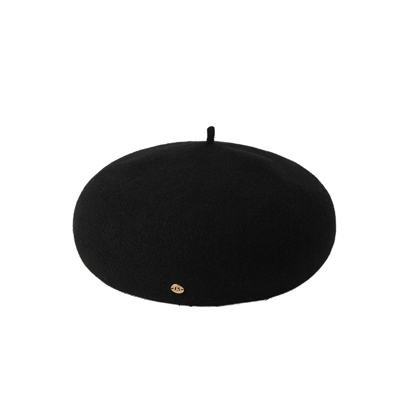 2025 Autumn/Winter New Style Artistic Retro Painter Hat Woolen French Style Ladies Warm Beanie Hat