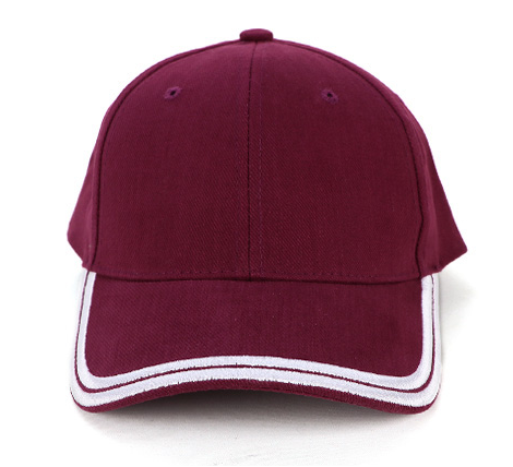 Baseball Cap with White Strap Embroidery Top Selling for Unisex Adjustable Cotton Hat Custom Logo for Outdoor Travel Daily Wear