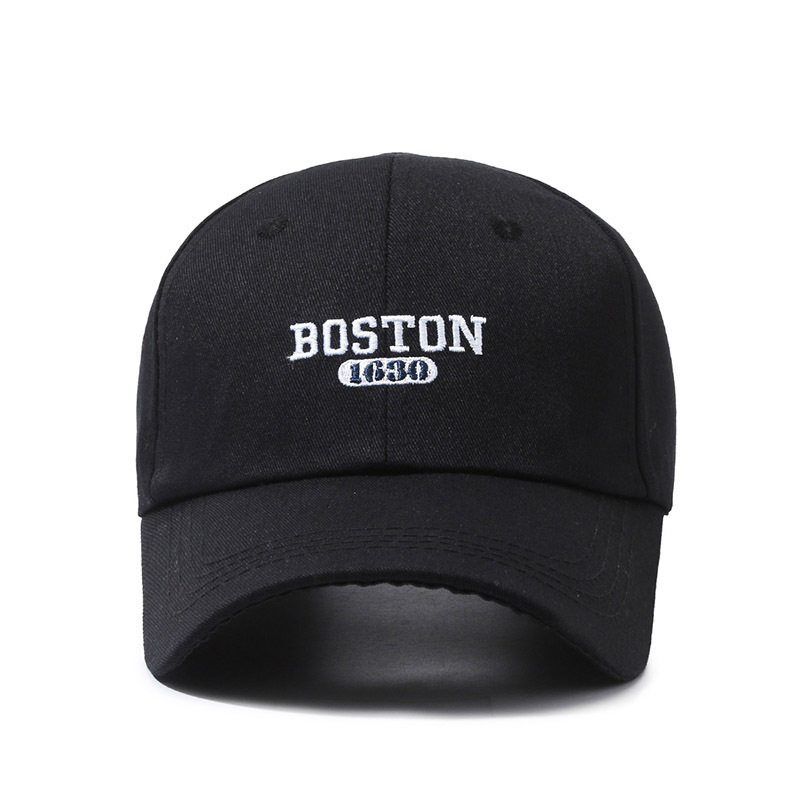 2026 Twill Baseball Cap with Embroidered Letters Breathable Solid Color American Style Adjustable Outdoor Hat