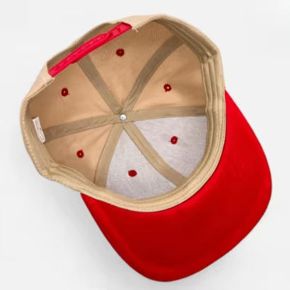 Two-Tone 100% Cotton Breathable Fashion Baseball Snapback Hat-Adjustable Flat Bill for Men