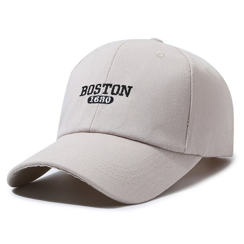 2026 Twill Baseball Cap with Embroidered Letters Breathable Solid Color American Style Adjustable Outdoor Hat