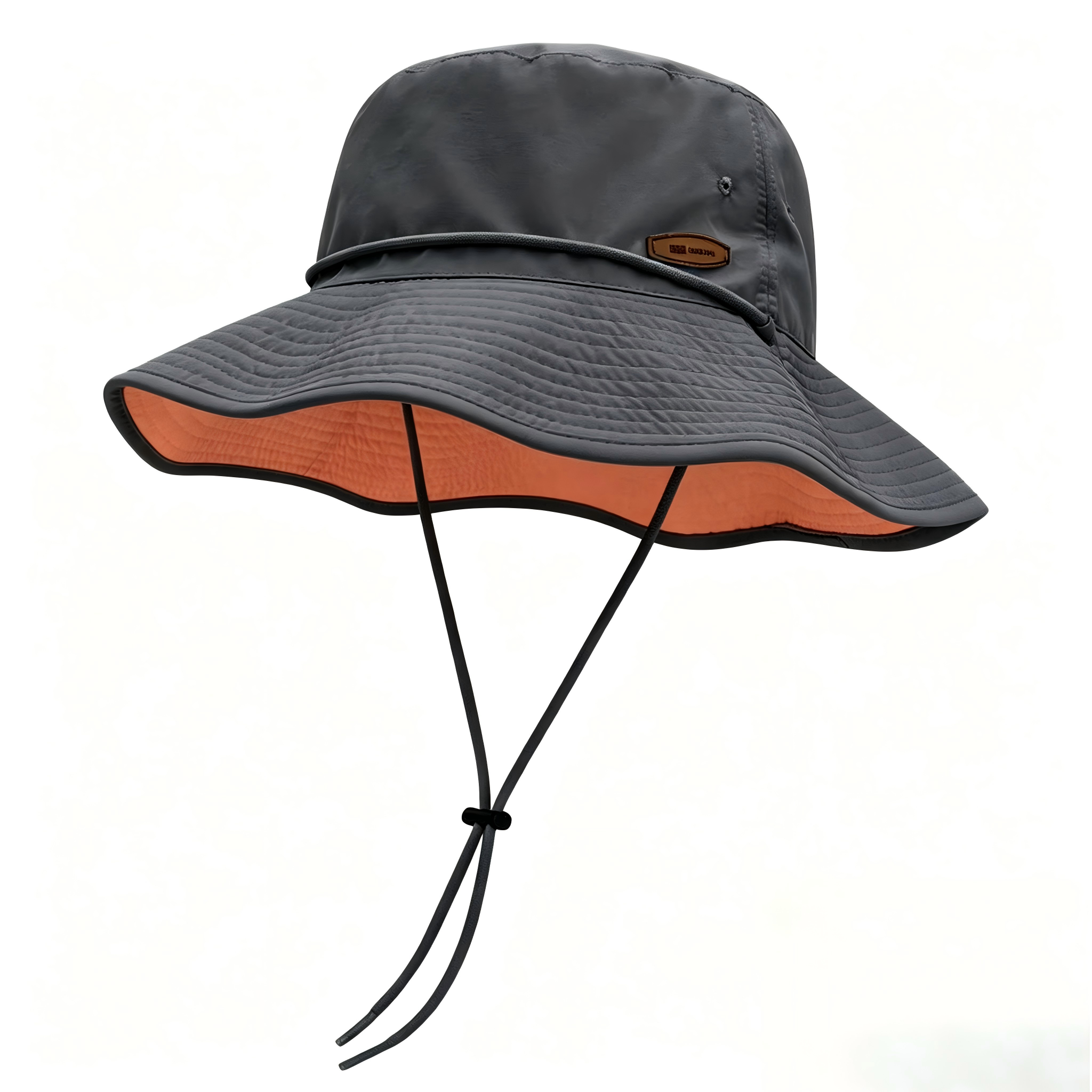 Custom Logo Wide Brim Sun Hat UV Protection Reversible Bucket Hat with Chin Strap for Women Men Outdoor