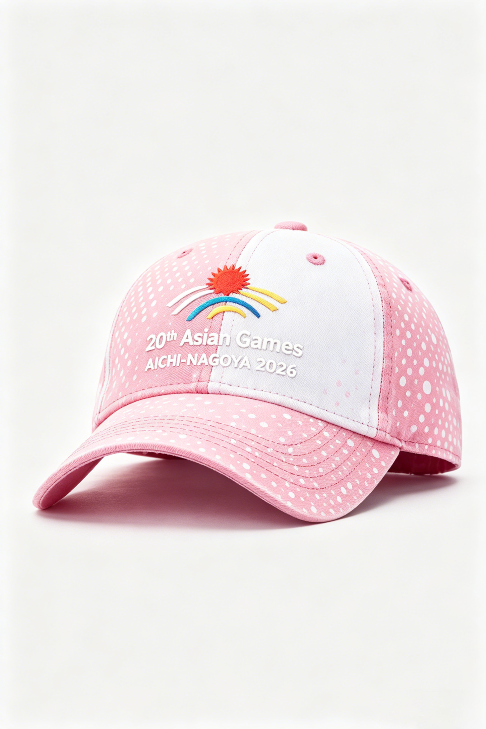 20th Asian Games Aichi-Nagoya 2026 Embroidered Gray Adjustable Cotton Denim Baseball Cap