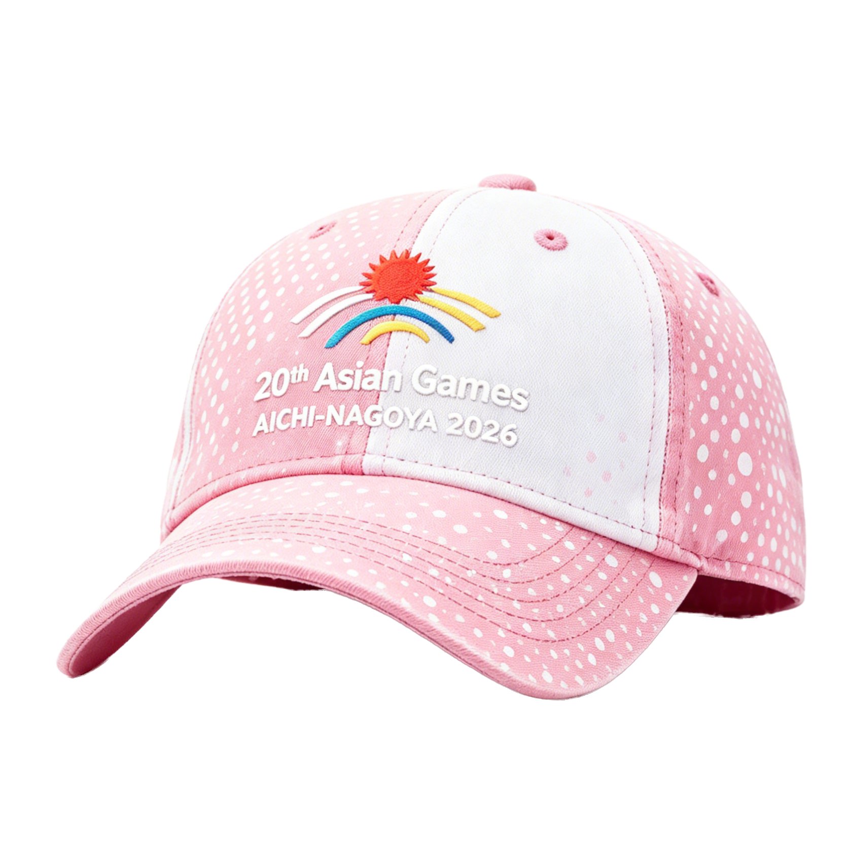 20th Asian Games Aichi-Nagoya 2026 Embroidered Gray Adjustable Cotton Denim Baseball Cap