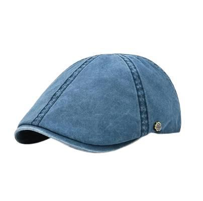 Wholesale Custom Logo Men's Flat Cap, Breathable Cotton Ivy Newsboy Cap, Vintage Gatsby Beret Hat for Daily Wear