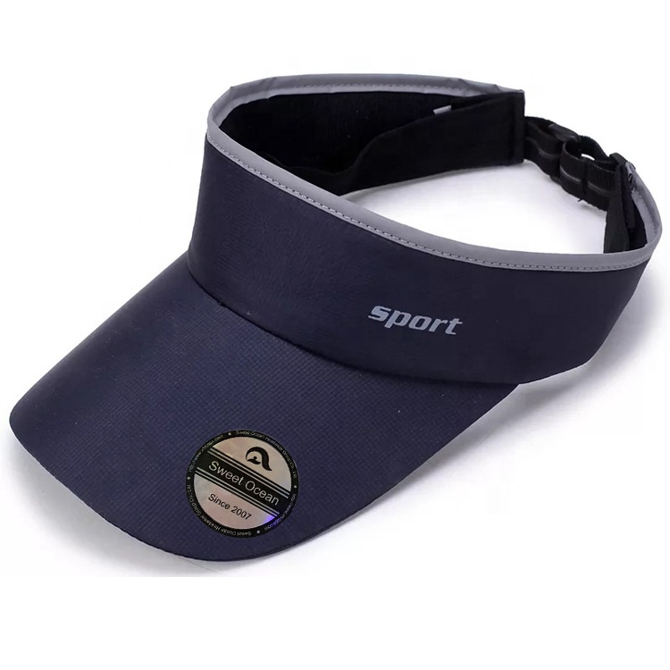 Custom Fashion Style Adjustable Polyester Sport Sun Visor Hat