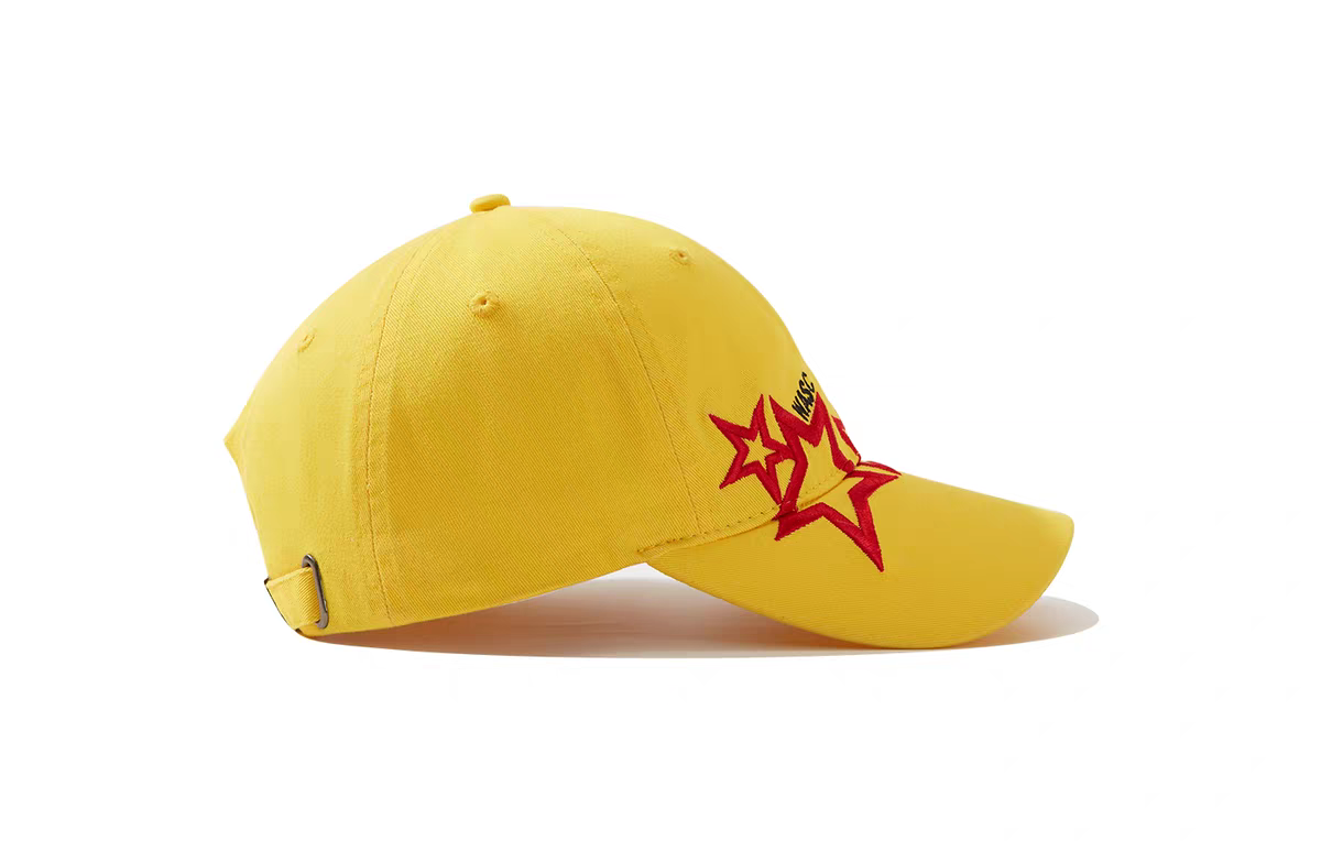 Letter Star Embroidered Twill Dobby Street Style Casual Baseball Cap Unisex Versatile Adjustable Strap Sun Duckbill Common