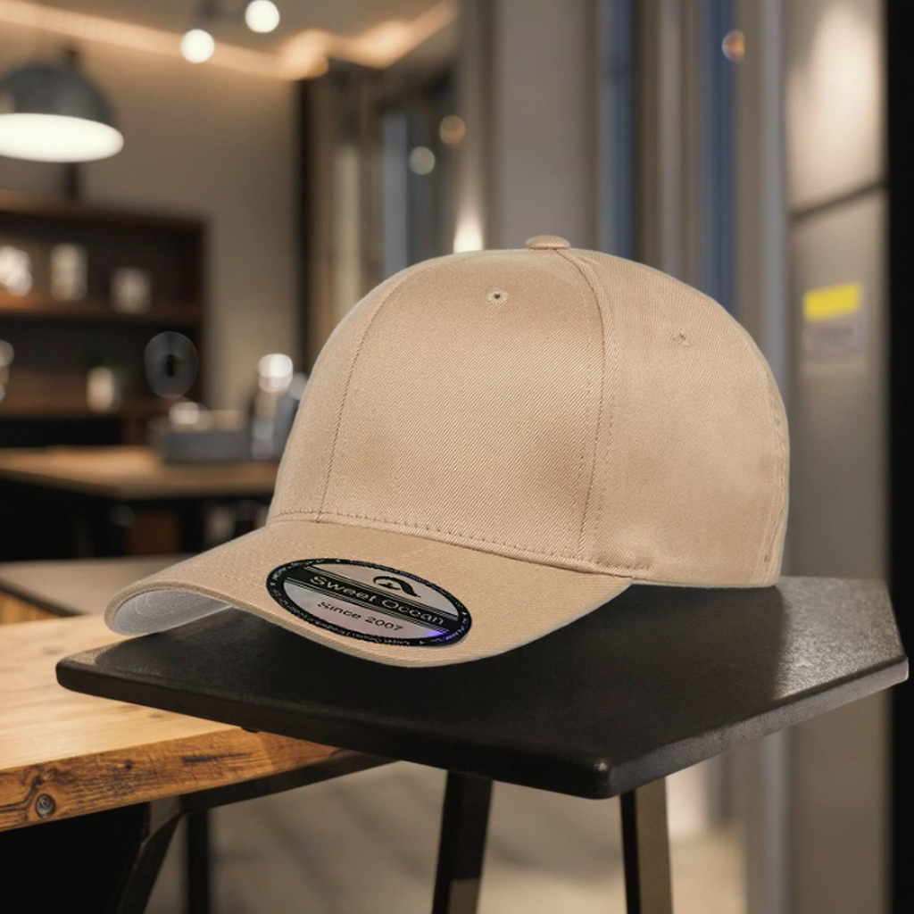 Stylish American Sporty Design 6-Panel Twill Cotton Baseball Cap High Quality Custom Black Solid Oxford Curved Bows Fashionable
