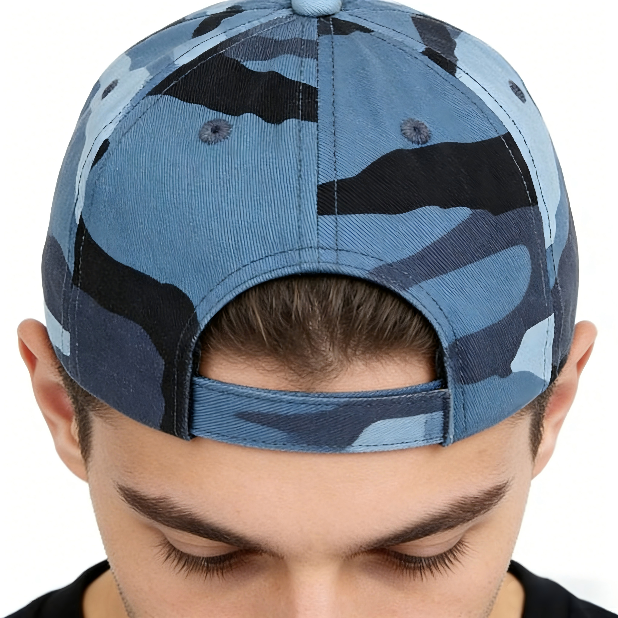2026 Hot Selling Camo Washed Cotton Baseball Cap Vintage Adjustable Soft Twill Fabric Design Ideal for Hiking Fishing Streetwear