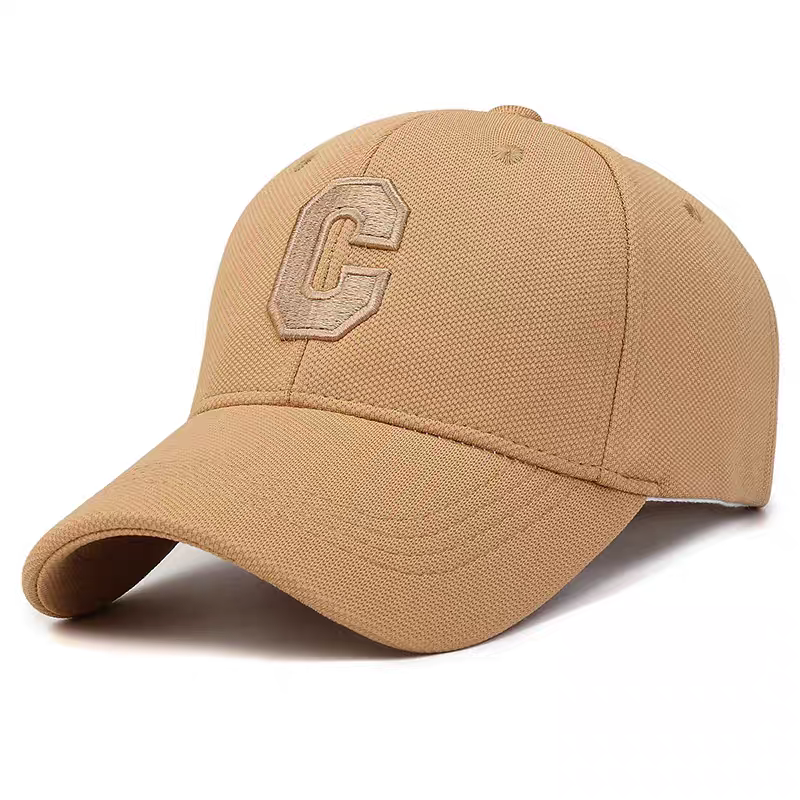 2026 New Style Khaki Twill Street Style Common 3D Embroidery Logo Baseball Cap Unisex Adjustable Metal Buckle Dad Hat