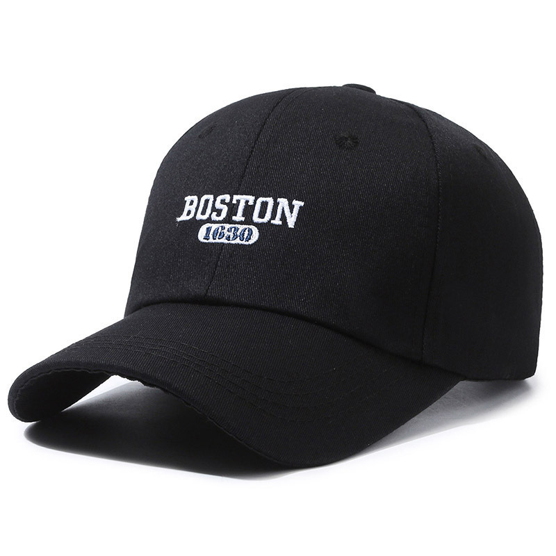 2026 Twill Baseball Cap with Embroidered Letters Breathable Solid Color American Style Adjustable Outdoor Hat