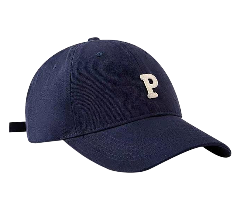 Flocking Embroidered Twill Baseball Cap American Retro Preppy Style Soft Top Adjustable Unisex Sun Hat with Letter Pattern