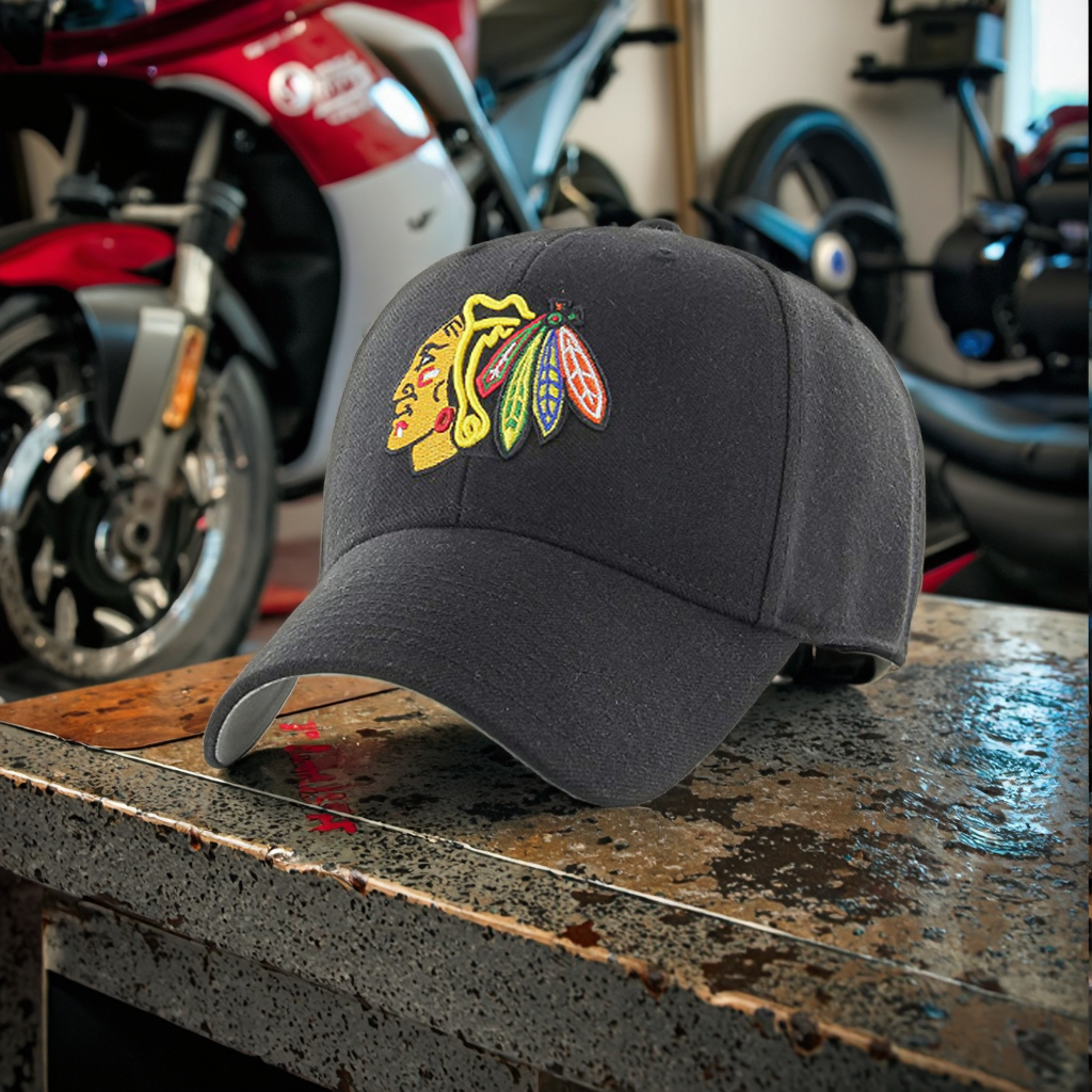 High Quality Customizable Men's Sporty Racing Hat Moto Street Style Baseball Cap with Puff Printing Embroidery on Common Fabric