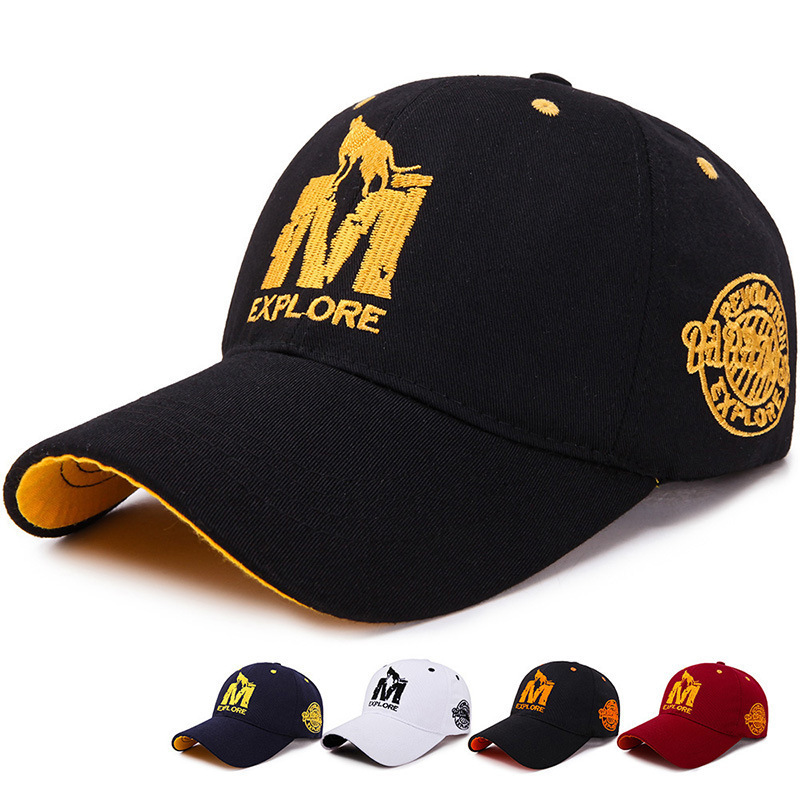 Spring and Autumn Style Baseball Cap with Sunshade Brim Comfortable Casual Sunscreen Versatile Embroidery