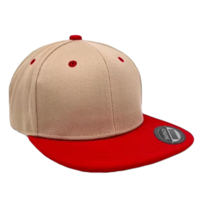 Two-Tone 100% Cotton Breathable Fashion Baseball Snapback Hat-Adjustable Flat Bill for Men
