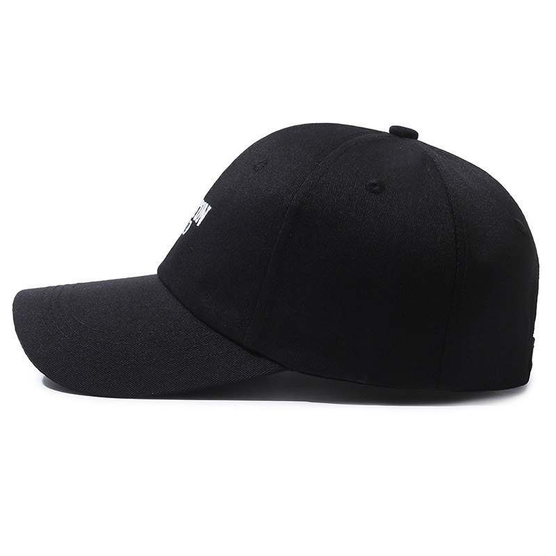 2026 Twill Baseball Cap with Embroidered Letters Breathable Solid Color American Style Adjustable Outdoor Hat