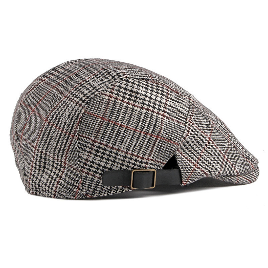 Wholesale Mens Women Striped Newsboy Flat Cap Adjustable Beret Korean British Retro Irish Cabbie Ivy Driving Casual Hat
