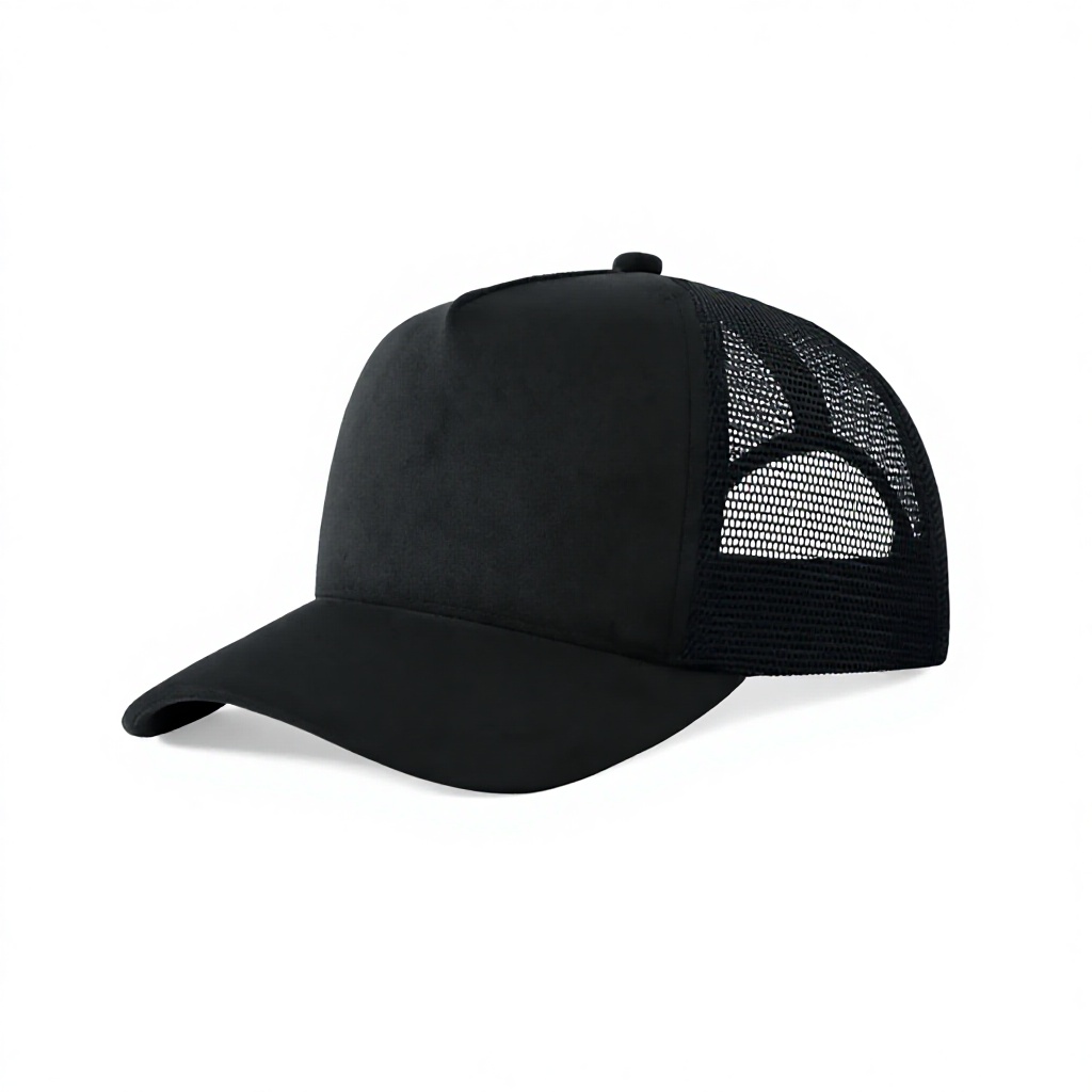 High Quality Customizable Suede Trucker Hat Breathable Mesh Back Sport Baseball Cap Adjustable Snapback Fashion Casual Unisex