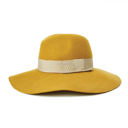 Wholesale Custom Fashion Lady Fedora Caps Wide Brim Flat Felt Cowboy Hats for Party & Outdoor Use Designed by Top Hat Designers
