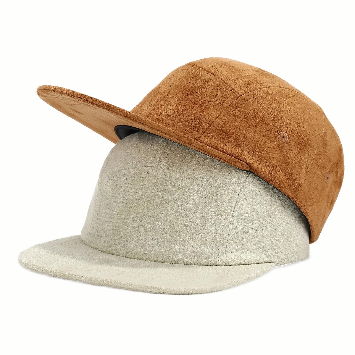 Wholesale Custom logo Suede Nap Snapback Hat - Retro Solid-color Hip-hop Cap