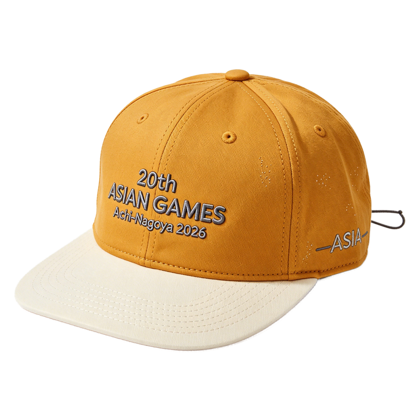 2026 Aichi-Nagoya Asian Games Unisex Grey Denim Cap | Adjustable 3D Embroidered Unisex Baseball HatBaseball Hat