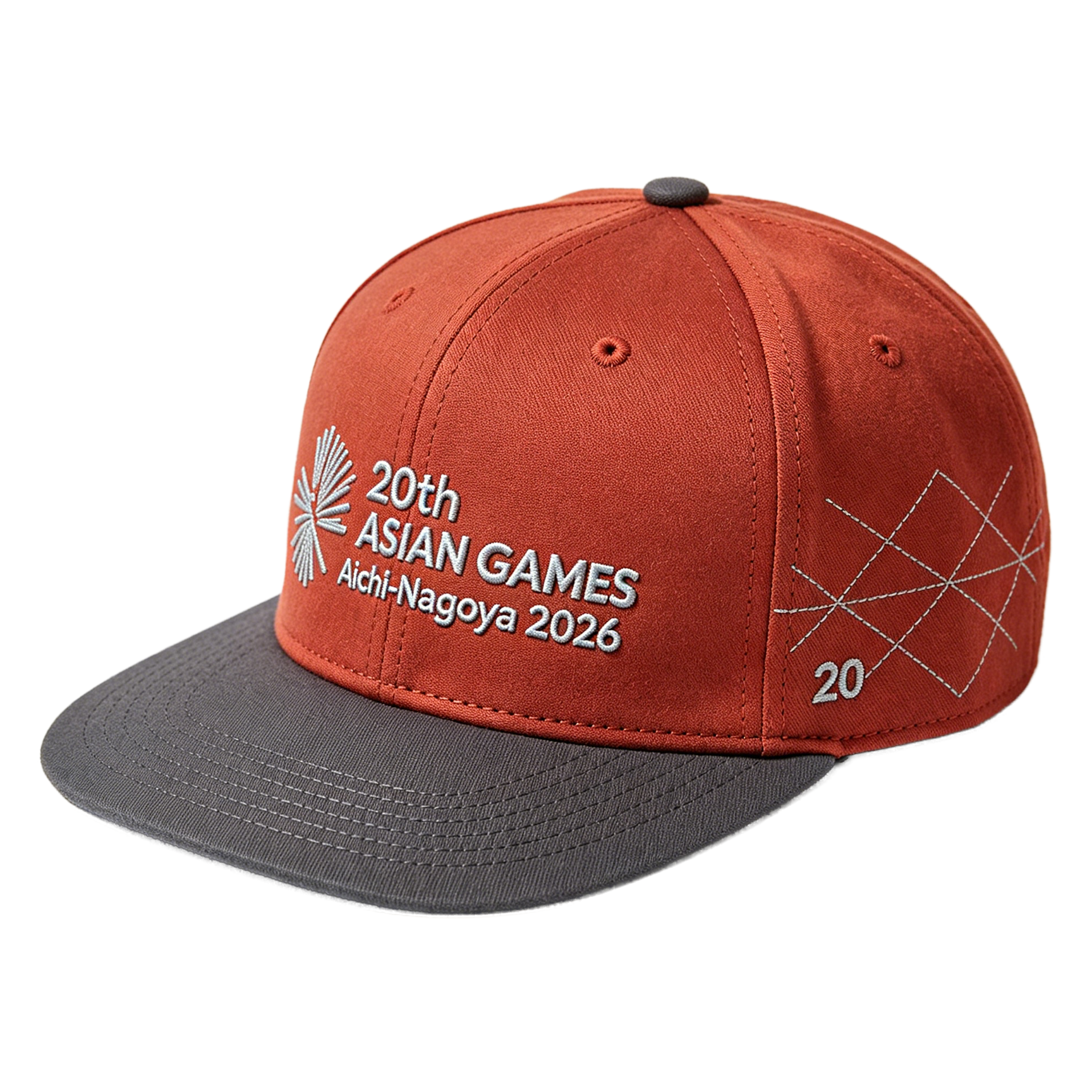 2026 Aichi-Nagoya Asian Games Unisex Grey Denim Cap | Adjustable 3D Embroidered Baseball Hat