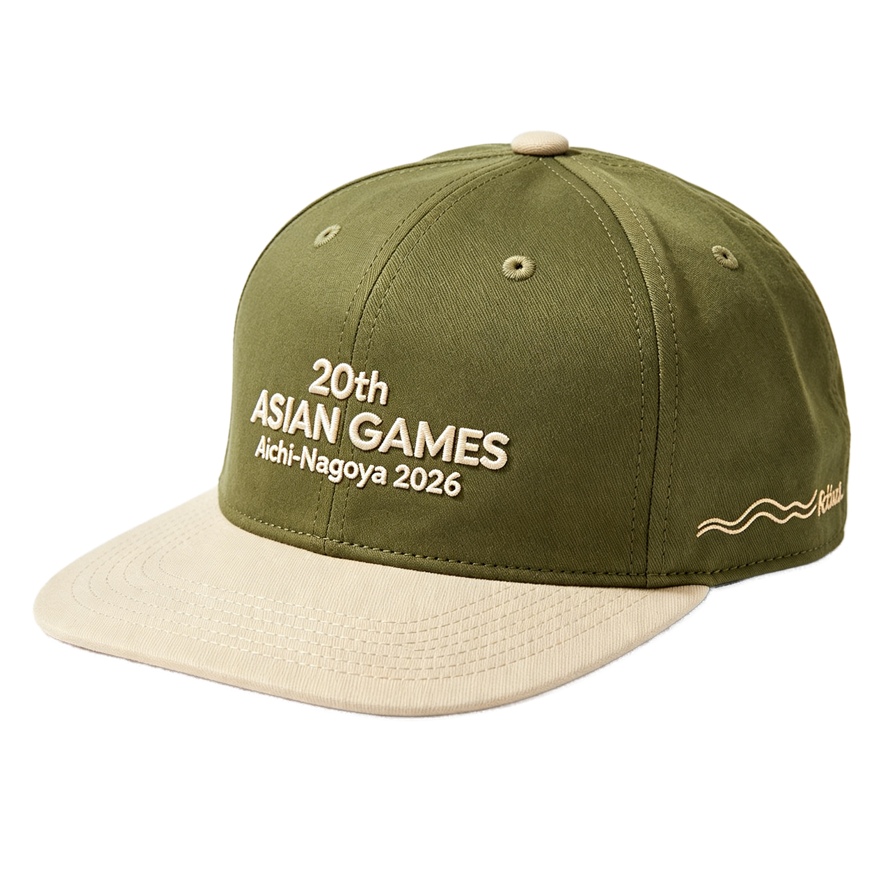 2026 Aichi-Nagoya Asian Games Unisex Grey Denim Cap | Adjustable 3D Embroidered Baseball Hat