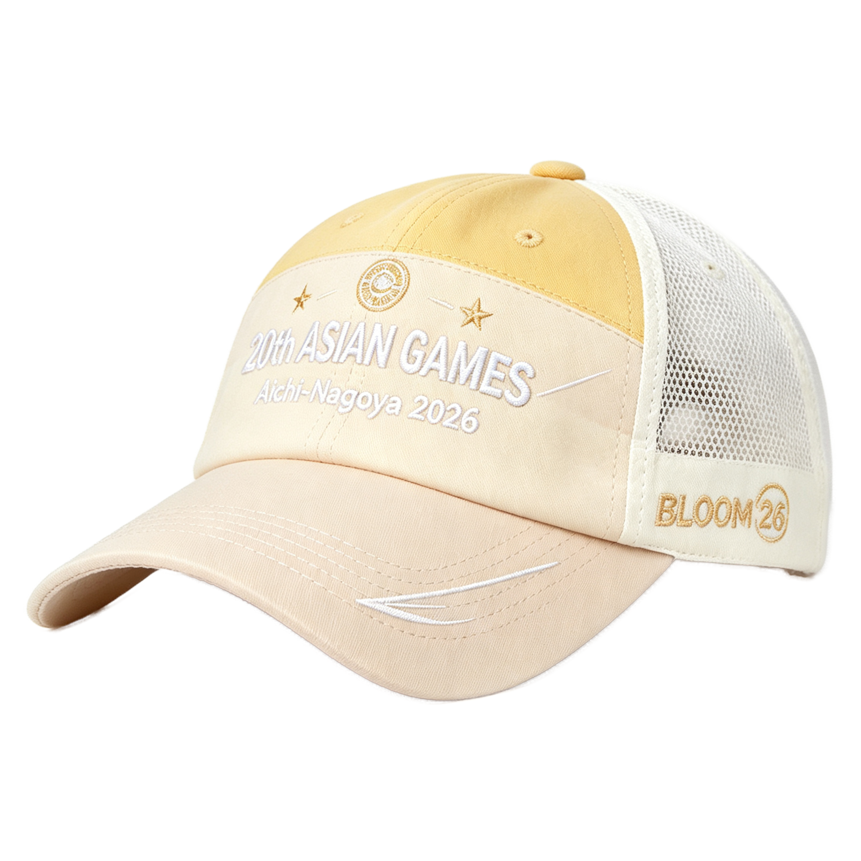 2026 Aichi-Nagoya Asian Games Unisex Grey Denim Baseball Cap | Adjustable Official 3D Raised Embroidered Logo