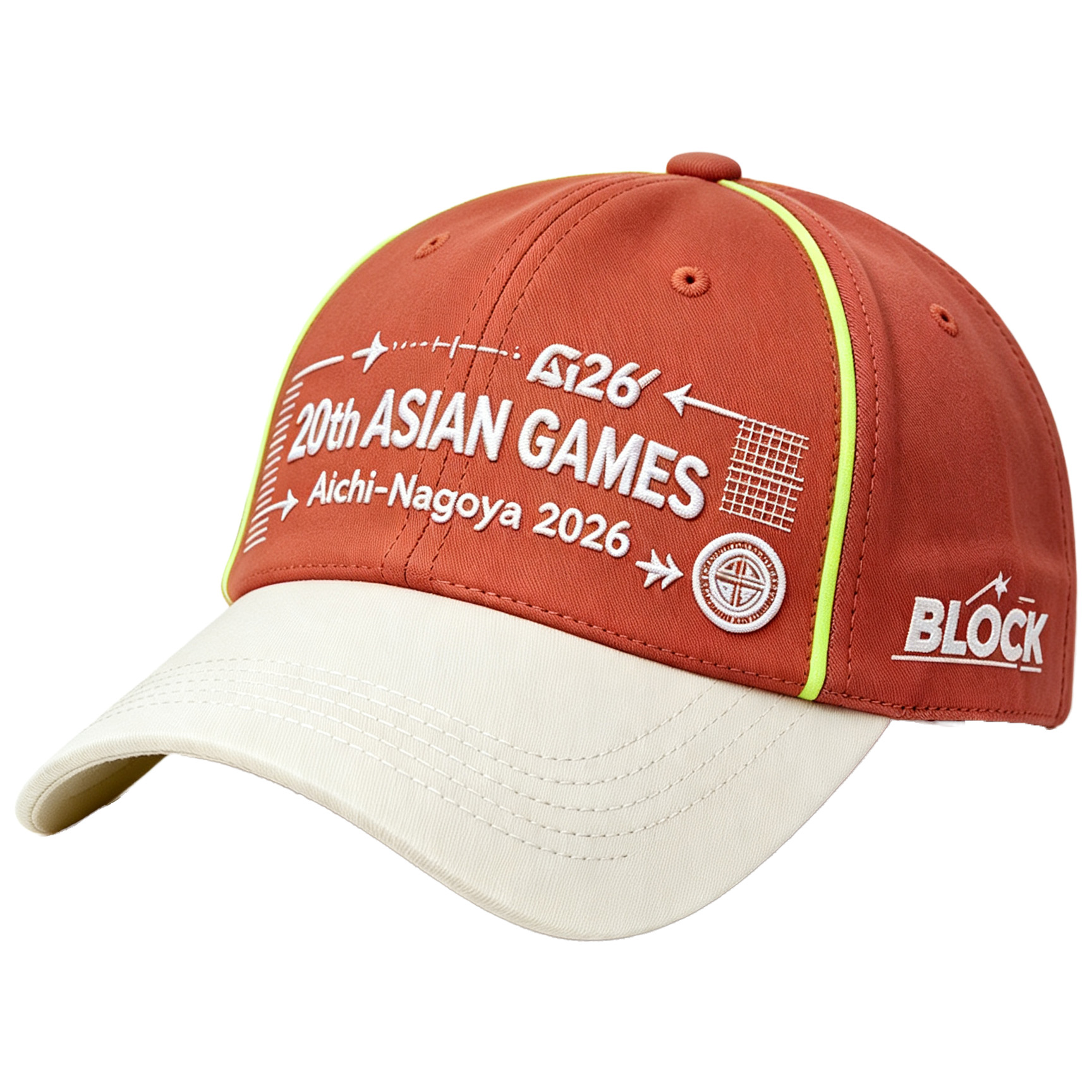 2026 Aichi-Nagoya Asian Games Unisex Grey Denim Baseball Cap | Adjustable Rear Buckle & Official 3D Raised Embroidered Logo