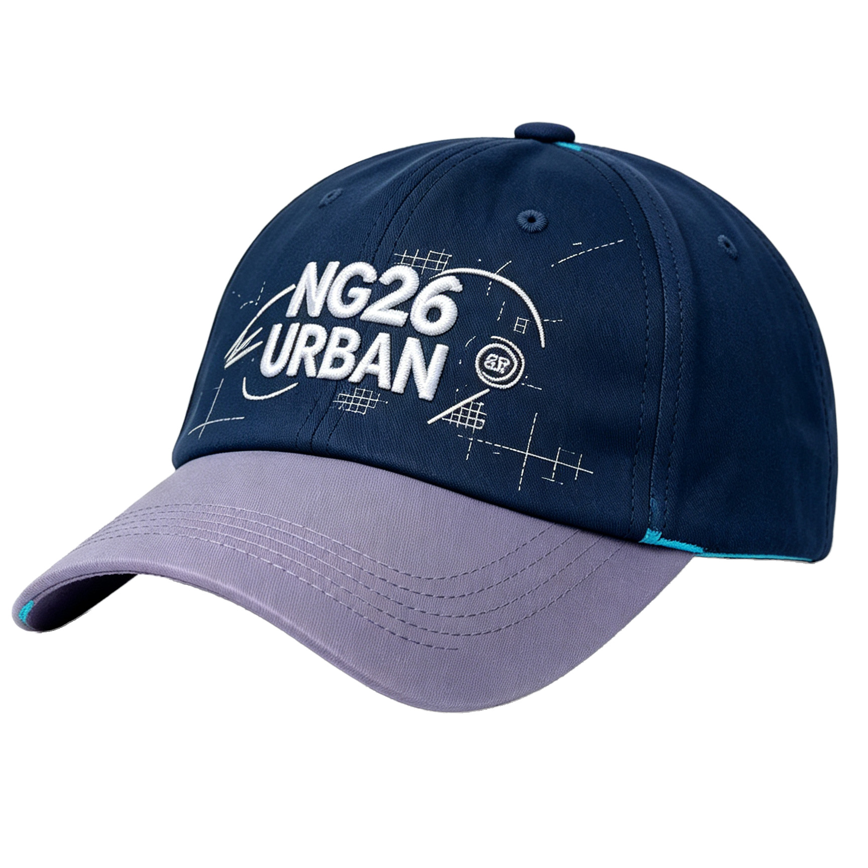 2026 Aichi-Nagoya Asian Games Unisex Grey Denim Baseball Cap | Adjustable Rear Buckle & Official 3D Raised Embroidered Logo