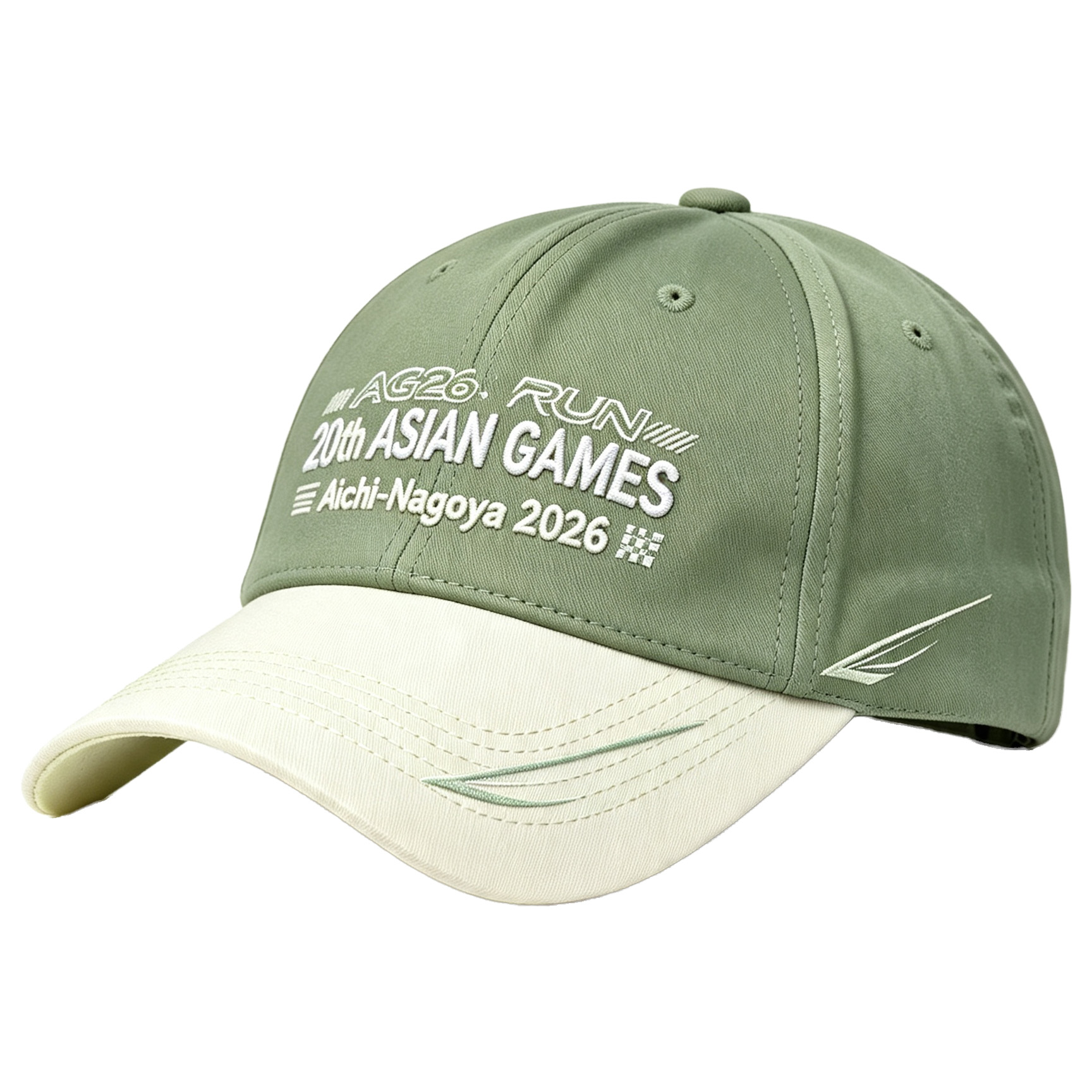 2026 Aichi-Nagoya Asian Games Unisex Grey Denim Baseball Cap | Adjustable Rear Buckle & Premium 3D Raised Official Embroidered Logo