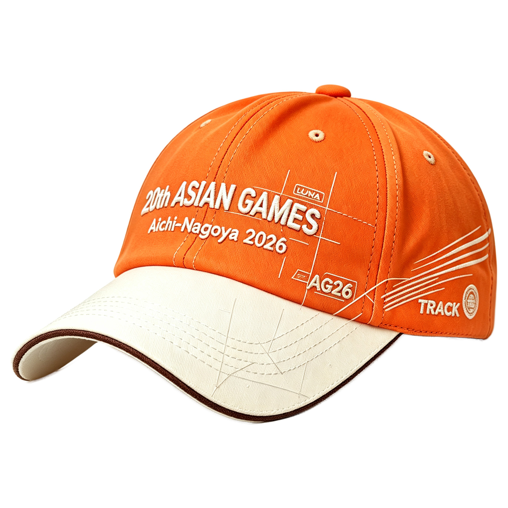 2026 Aichi-Nagoya Asian Games Unisex Grey Denim Cap | Adjustable Head CircumferencBuckle & 3D Raised Official Logo