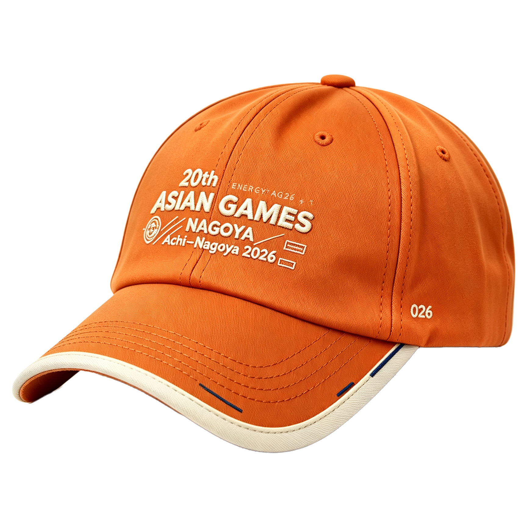 2026 Aichi-Nagoya Asian Games Unisex Grey Denim Cap | 3D Raised Official Logo & Adjustable Comfort Fit